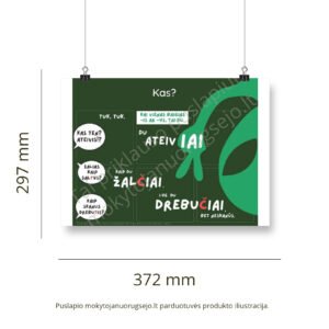 Lietuvių kalbos rašybos taisyklių DIDŽIŲJŲ PLAKATŲ rinkinys (14 vnt.) - Image 6