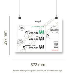Lietuvių kalbos rašybos taisyklių DIDŽIŲJŲ PLAKATŲ rinkinys (14 vnt.) - Image 7