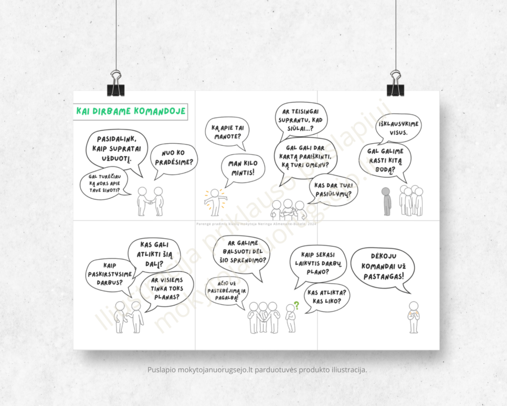 Plakatas KOMANDA | PDF paruoštukas