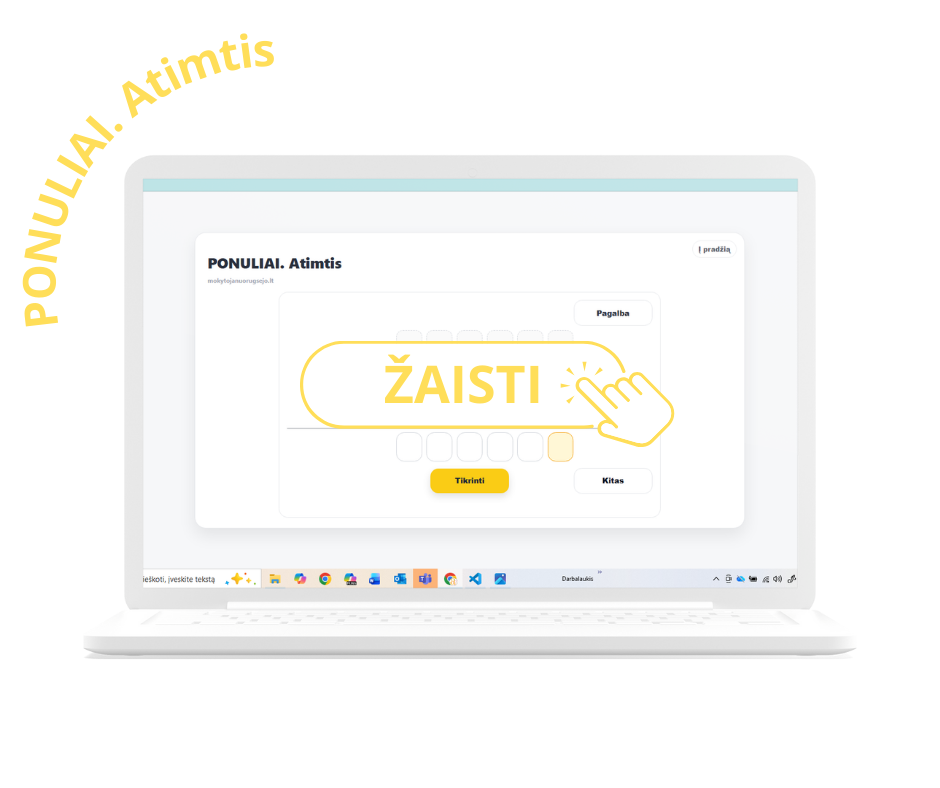 atimtis iš nulio apvalios dešimtys matematinis žaidimas mokomieji žaidimai 